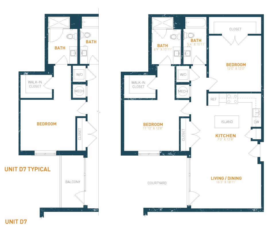 View Brookland Press's Forge 925-B510 Apartment Floor Plan in DC